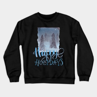 Happy holidays landscape Crewneck Sweatshirt